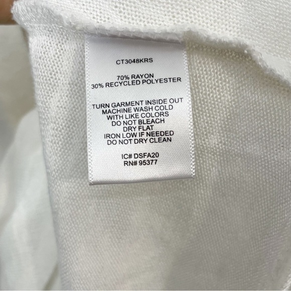 SANCTUARY White Knot Interested Long Sleeve Knit Top Size Medium - Picture 4 of 5